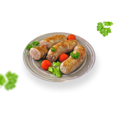 Горячее: Колбаски куриные жареные